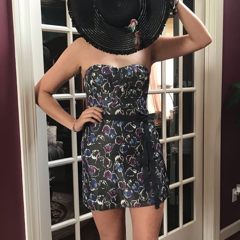 Mini Sparkly Gray Dress